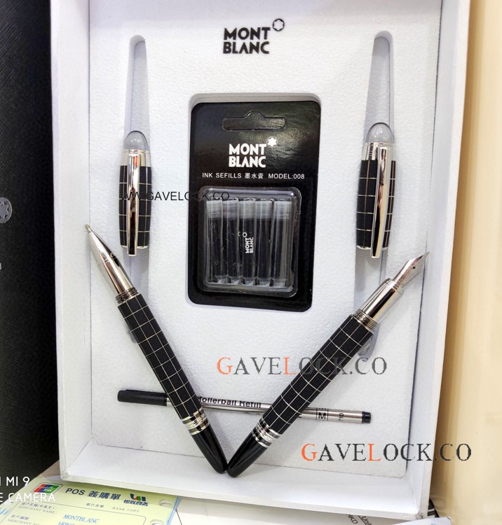 Luxury Copy Mont Blanc Starwalker Rollerball and Fountain Pen set